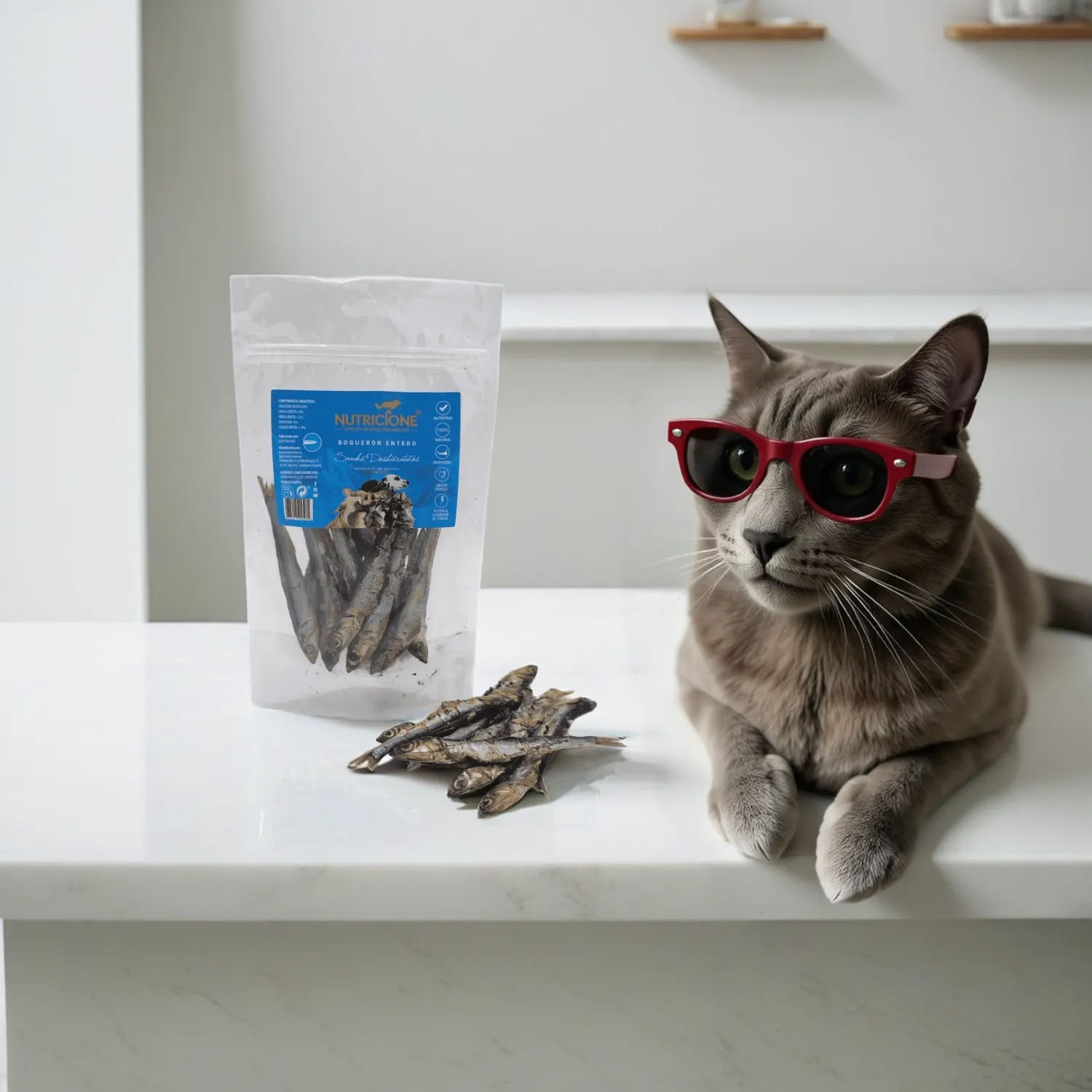 Snacks naturales para gato