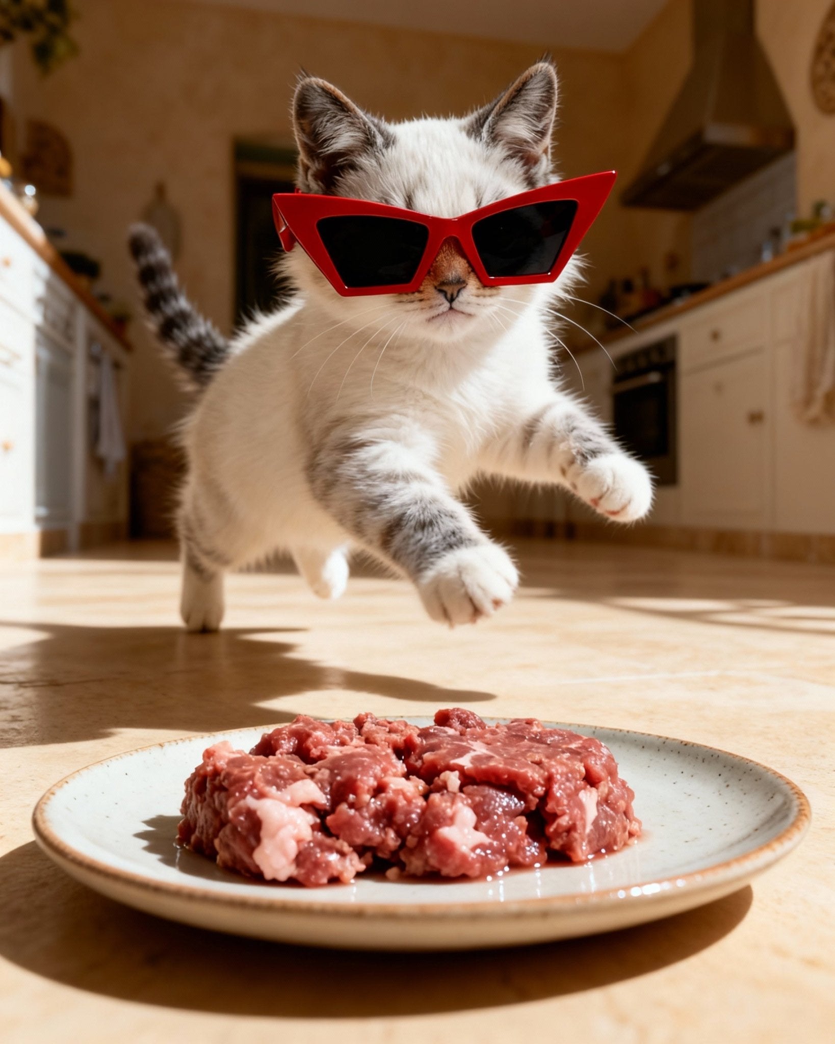 Ternera/Pollo - Menú completo BARF (2kg ~ 25 días) comida natural BARF para gatos | El Gato BARFI