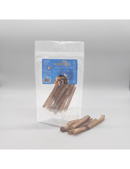 Tráquea de Pato Deshidratada - Snack Natural - 8ud comida natural BARF para gatos | El Gato BARFI